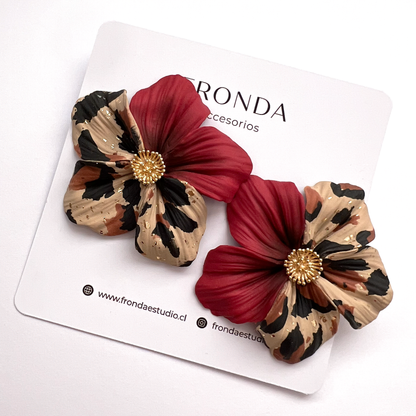 ARO AMALIA - Animal Print - Rojo