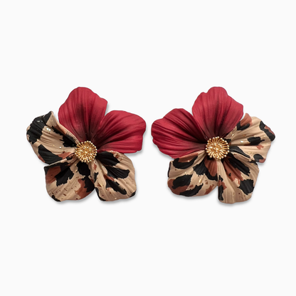 ARO AMALIA - Animal Print - Rojo